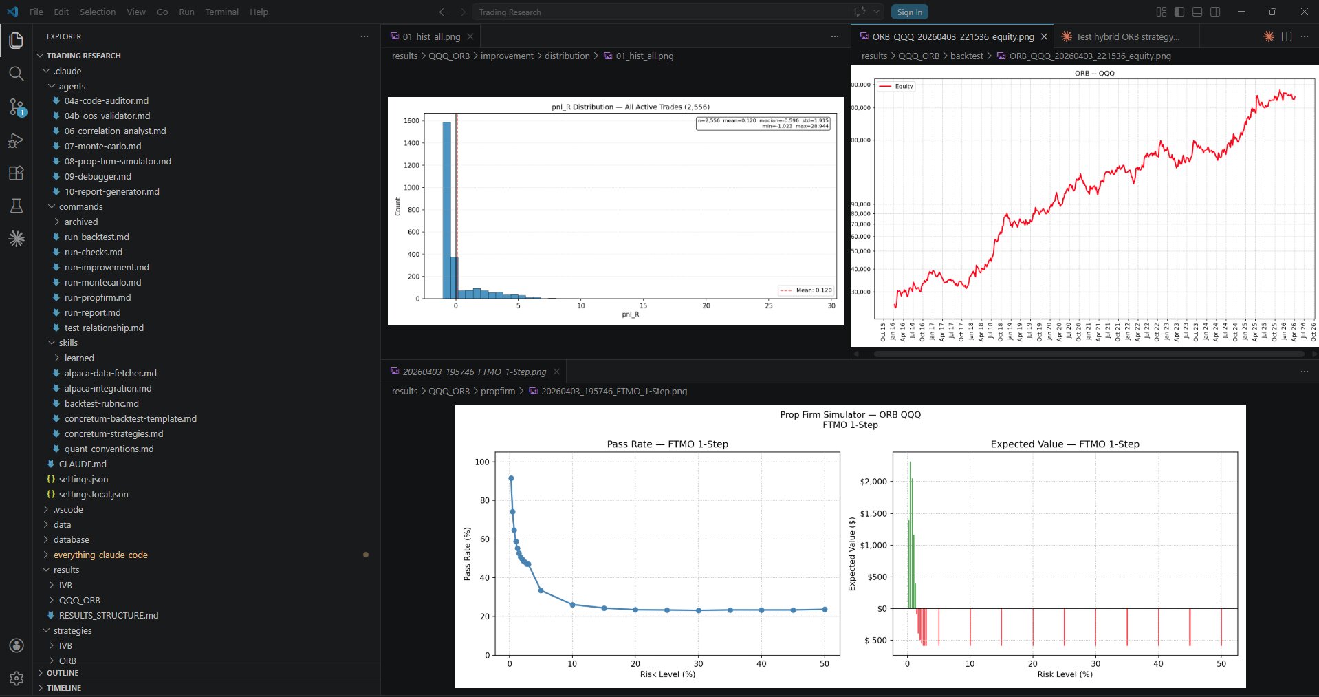 AI Quantitative Research Assistant Display